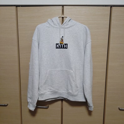Kith x Disney Mickey & Friends Cyber Monday Pluto Classic Logo Hoodie "Light Heather Grey"