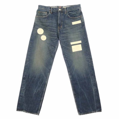 Supreme シュプリーム NUMBER(N)INE ナンバーナイン 25AW x Number (N)ine Patches Loose Fit Jean ダメージウォッシュ加工 パッチ ルーズフィット ジーンズ デニムパンツ【極上美品】【中古】