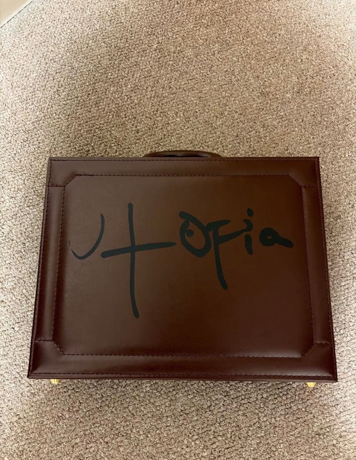 Travis Scott Utopia Briefcase "Brown"