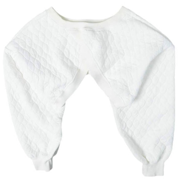 Ray BEAMS レイビームス 22SS 日本製 キルティングアームプルオーバー 61-14-0667-101 ONE SIZE OFF WHITE トレーナー スウェット トップス g13158
