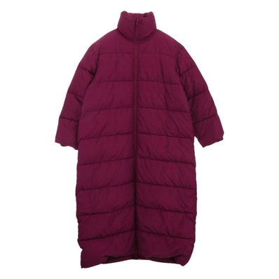 BALENCIAGA バレンシアガ コート 594908 TYD36 中綿 パファー ロング コート ジャケット パープル系 42【中古】