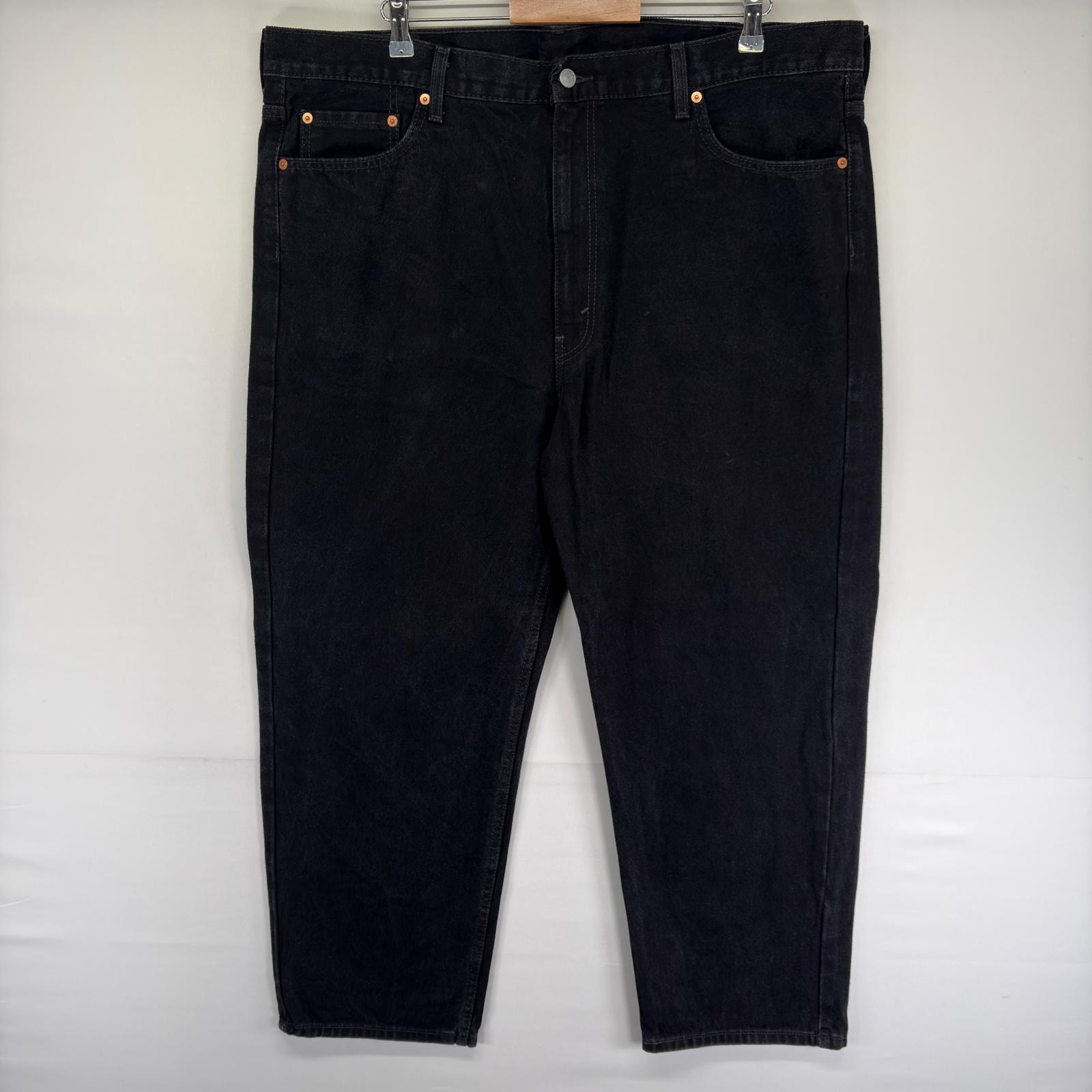 古着 リーバイス Levi's デニム パンツ 550 テーパード ジッパーフライ ブラックデニム ジーンズ w44 L30  ブラック系 メンズ