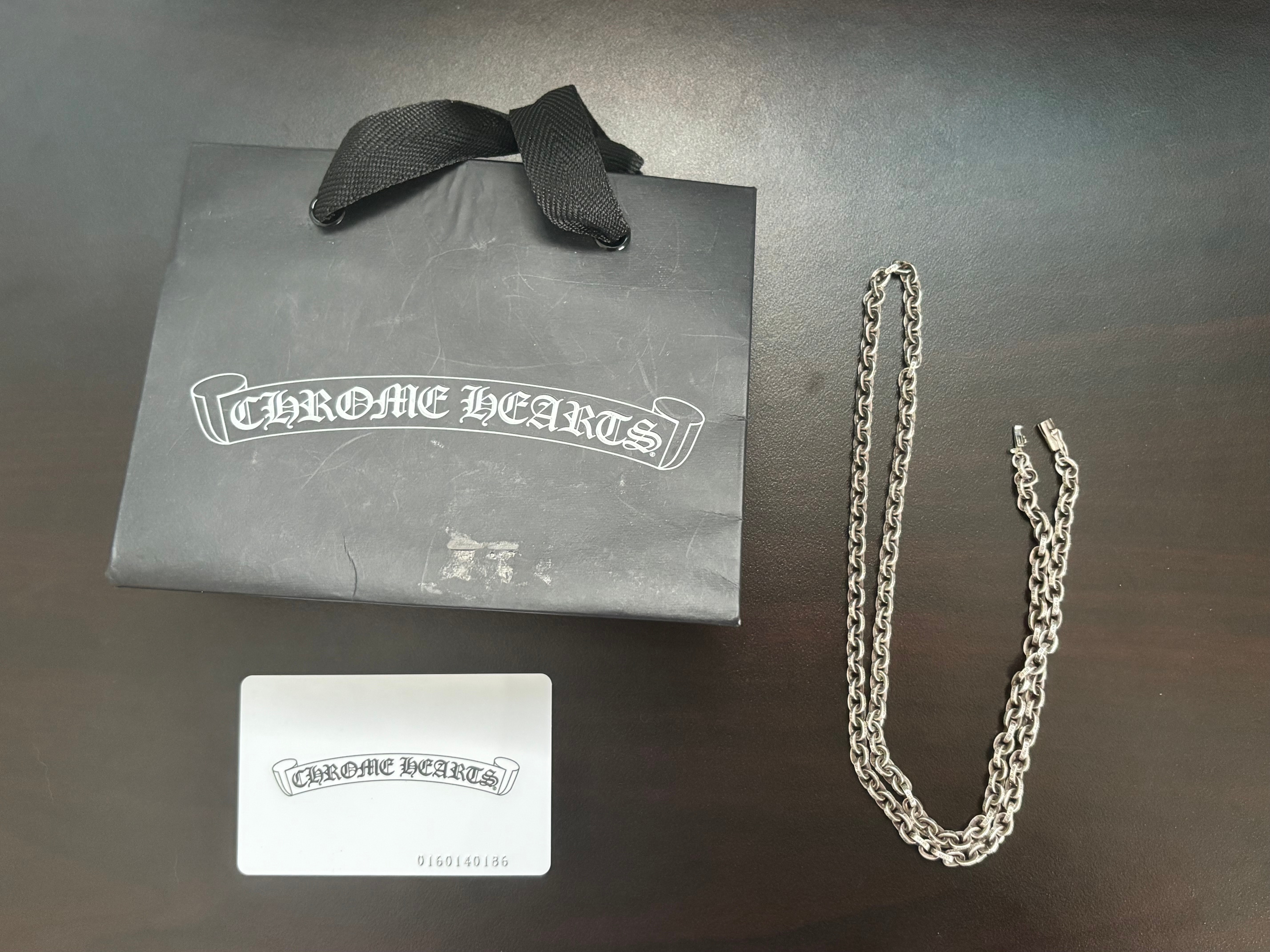 Chrome Hearts Paper Chain Necklace "Silver"