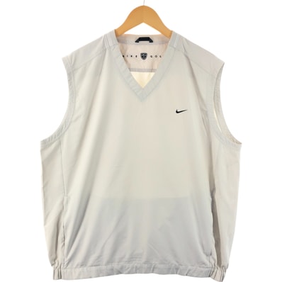 古着 00年代 ナイキ NIKE GOLF ゴルフ Vネック ウォームアップベスト メンズXL相当/eaa547588