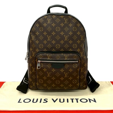LOUIS VUITTON ルイヴィトン ジョッシュ モノグラムマカサー レザー PVC リュックサック ブラウン
31373