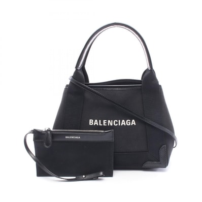 BALENCIAGA Hippo XS Canvas Tote Bag "Navy"