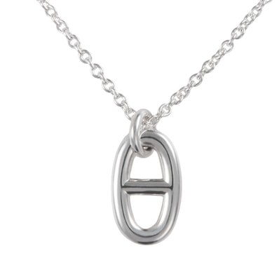 HERMES エルメス ファランドール PM ネックレス シェーヌダンクル ペンダント シルバー925 シルバー【中古】