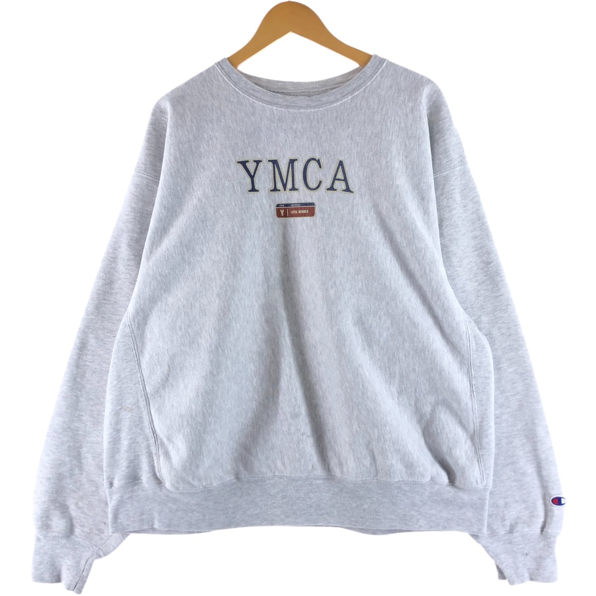 古着 チャンピオン Champion PREMIUM REVERSE WEAVE プレミアムリバースウィーブ プリントスウェットシャツ トレーナー メンズXL相当/eaa512893