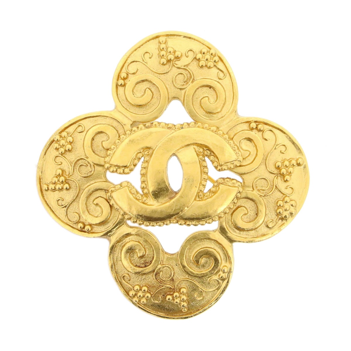 CHANEL シャネル ココマーク ブローチ 96A ブローチ 真鍮 ゴールド  レディース【中古】