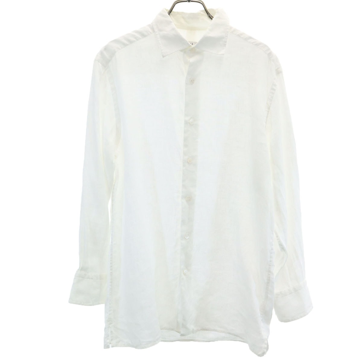 Dunhill ダンヒル 長袖 リネンシャツ S ホワイト