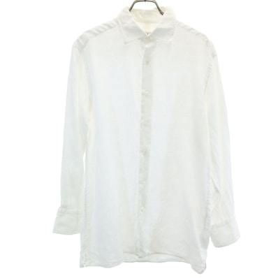 Dunhill ダンヒル 長袖 リネンシャツ S ホワイト