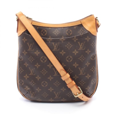 ルイ・ヴィトン LOUIS VUITTON オデオンPM ショルダーバッグ バッグ PVCコーティングキャンバス レザー モノグラム レディース ブラウン系 M56390 【中古】