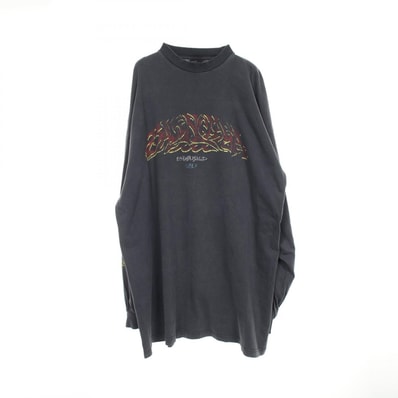 バレンシアガ BALENCIAGA OFFSHORE カットソー 衣料品 トップス コットン メンズ レディース グレー系 【中古】