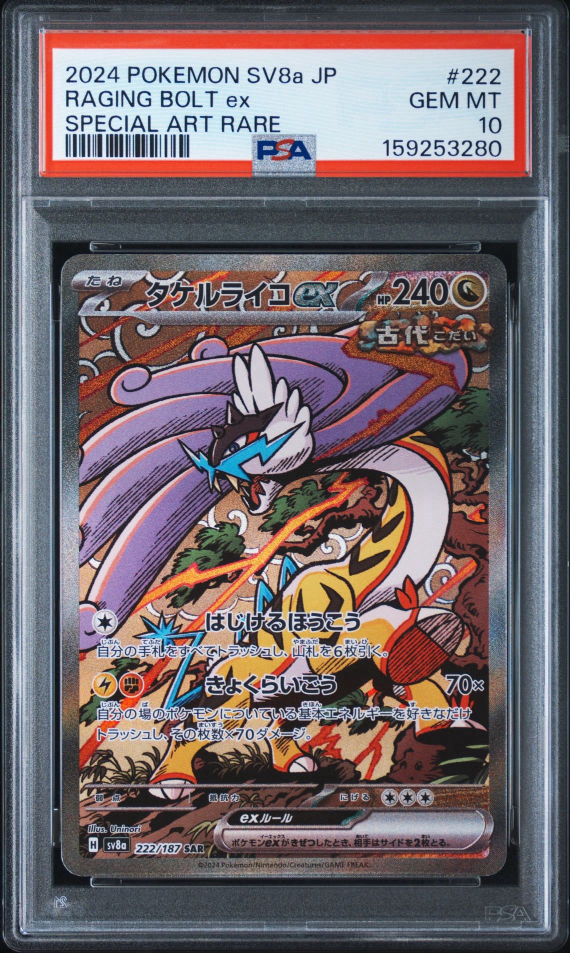 タケルライコex SAR [SV8a 222/187](ハイクラスパック「テラスタル