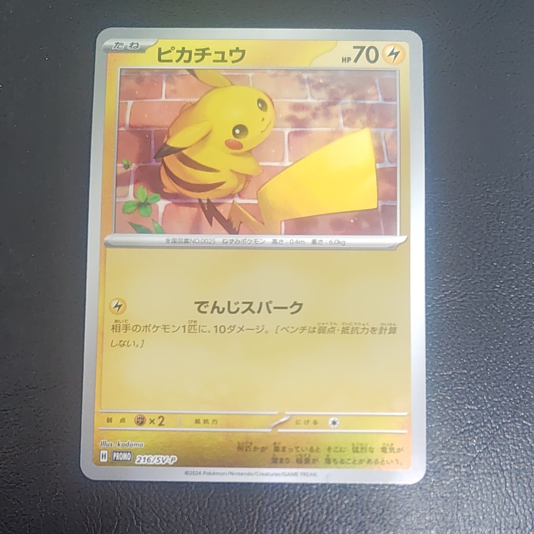 ピカチュウ P [SV-P 216](プロモカードパック「ポケカの夏がキタ!プロモカードGetキャンペーン!」)