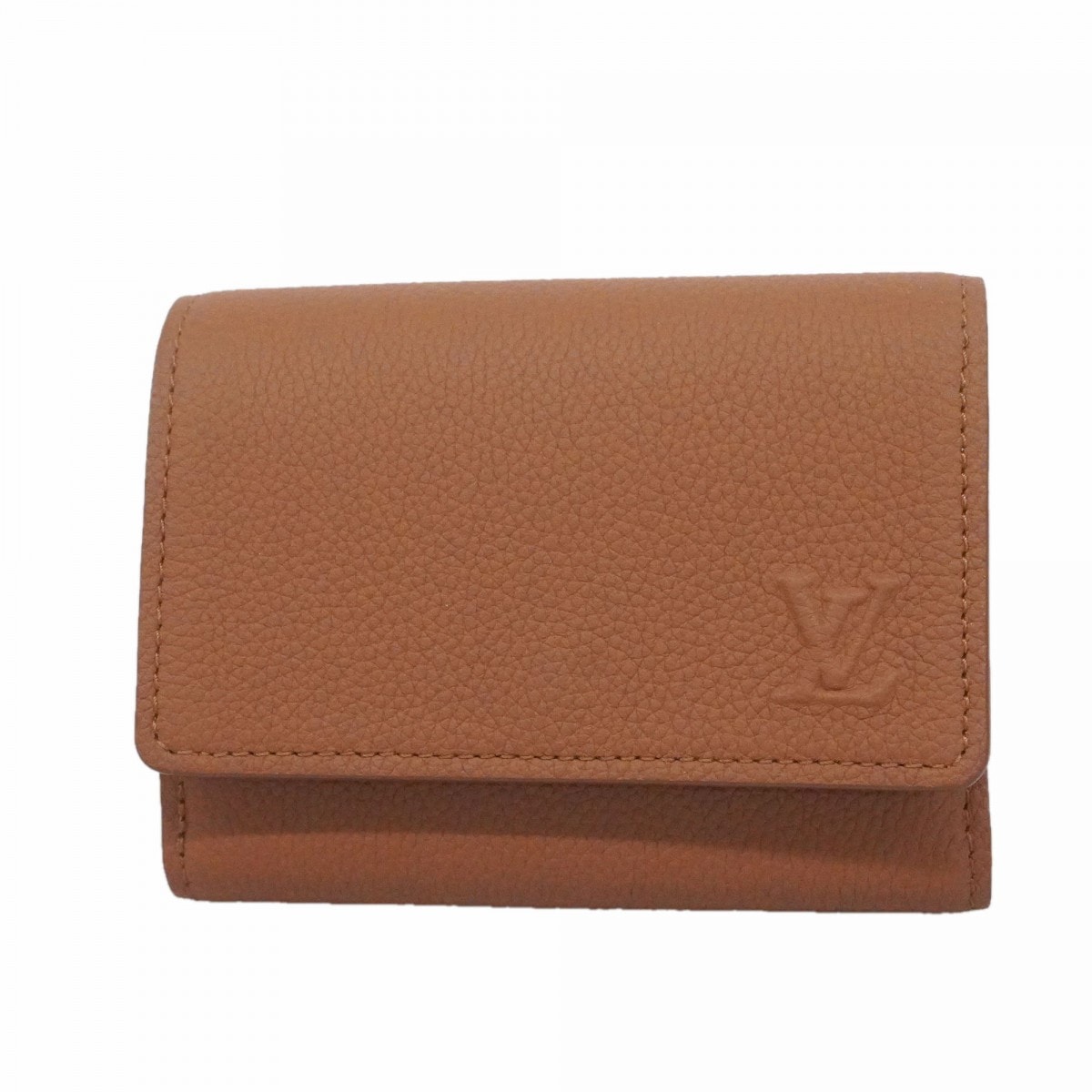 ★SALE【6fd5134-k】ルイヴィトン 三つ折り財布 LVアエログラム ヴィクターウォレット M25957 タン【中古】メンズ
