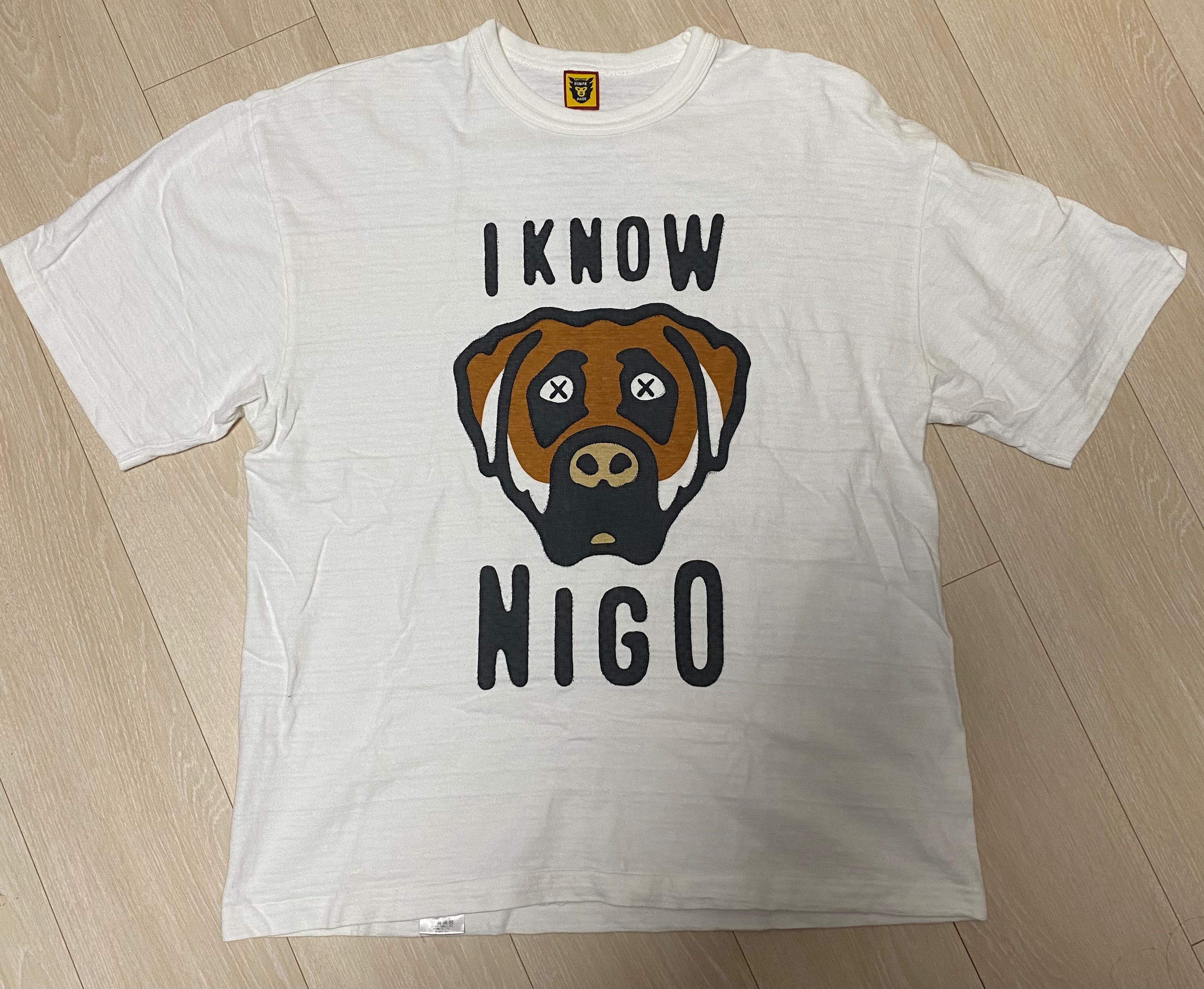 HUMAN MADE I KNOW NIGO KAWS T-SHIRT "White"