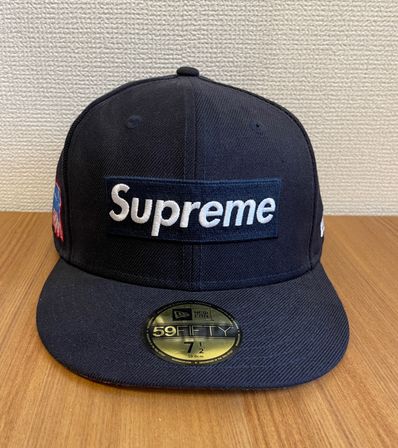 Supreme World Famous Box Logo New Era® "Navy"