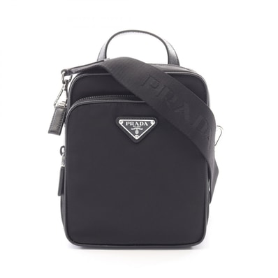 プラダ PRADA TESSUTO + SAFFIANO 2WAY ハンドバッグ バッグ ナイロン サフィアーノレザー レディース ブラック系 2VH211VXOO2DMHF0002 【新品】