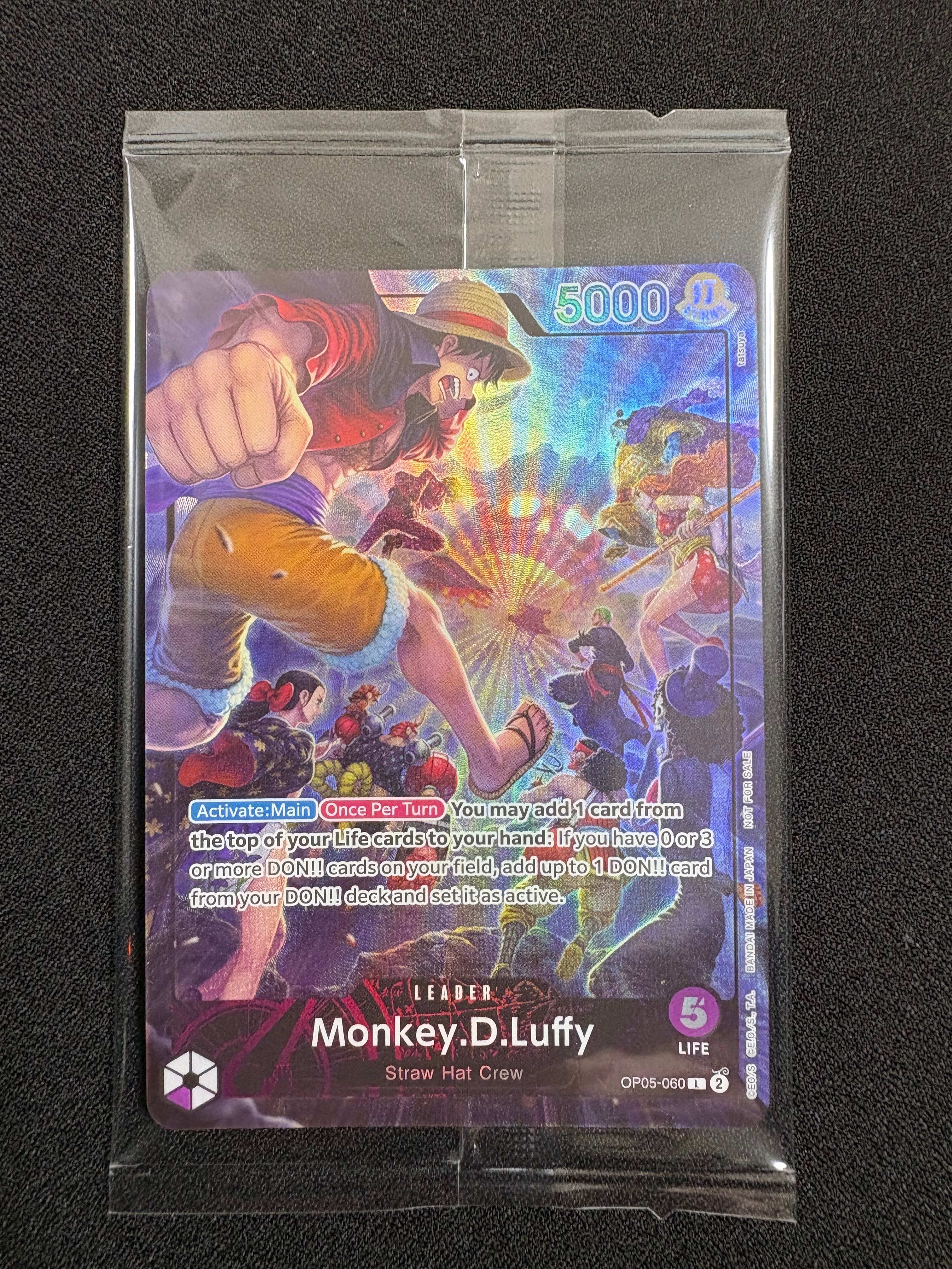 モンキー・D・ルフィ L [OP05-060]【英語版】(PSA限定コラボプロモカード)