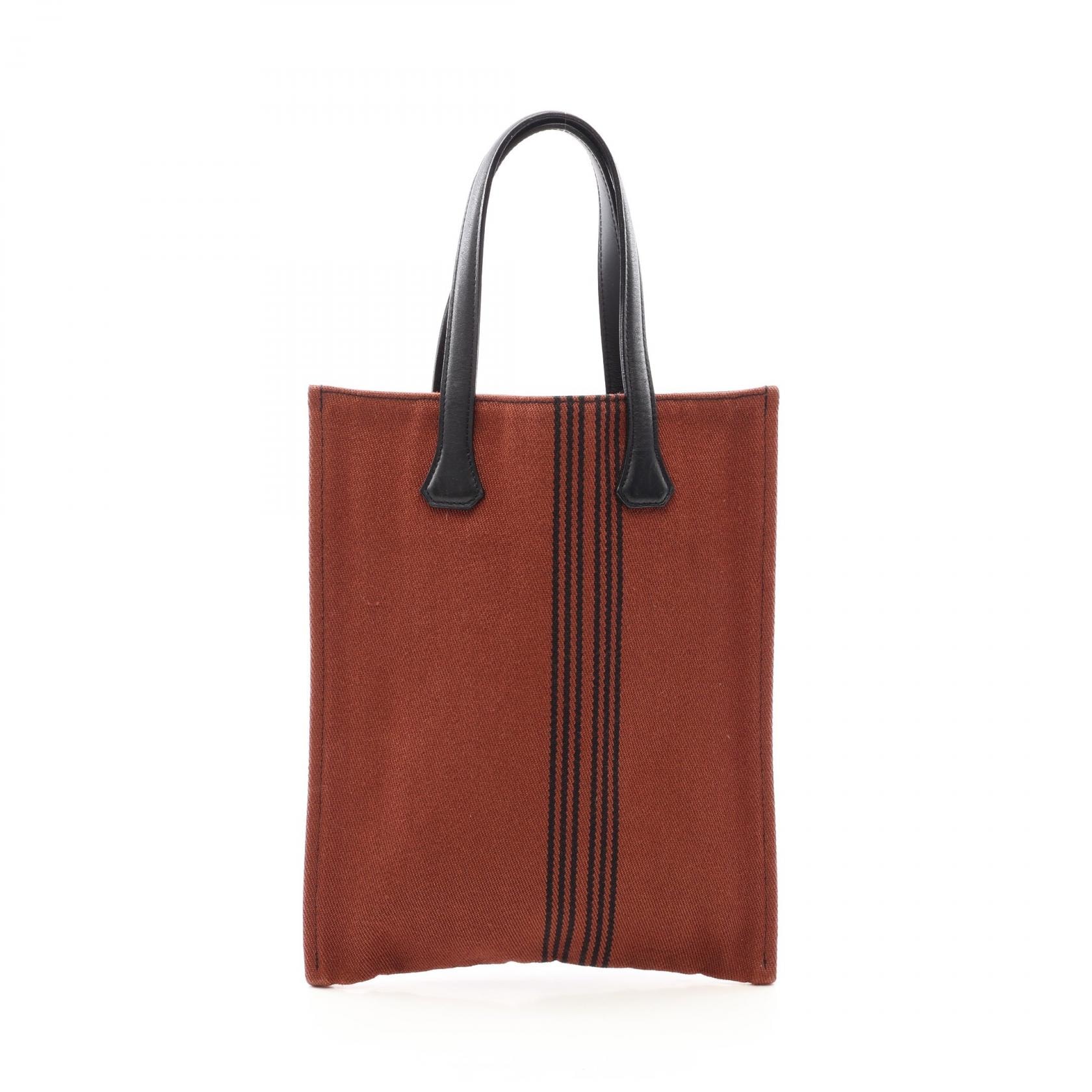 エルメス HERMES ポタモスカバスPM トートバッグ バッグ キャンバス ヴォースイフト ヴォースイフト レディース ブラウン系 / ブラック系 【中古】
