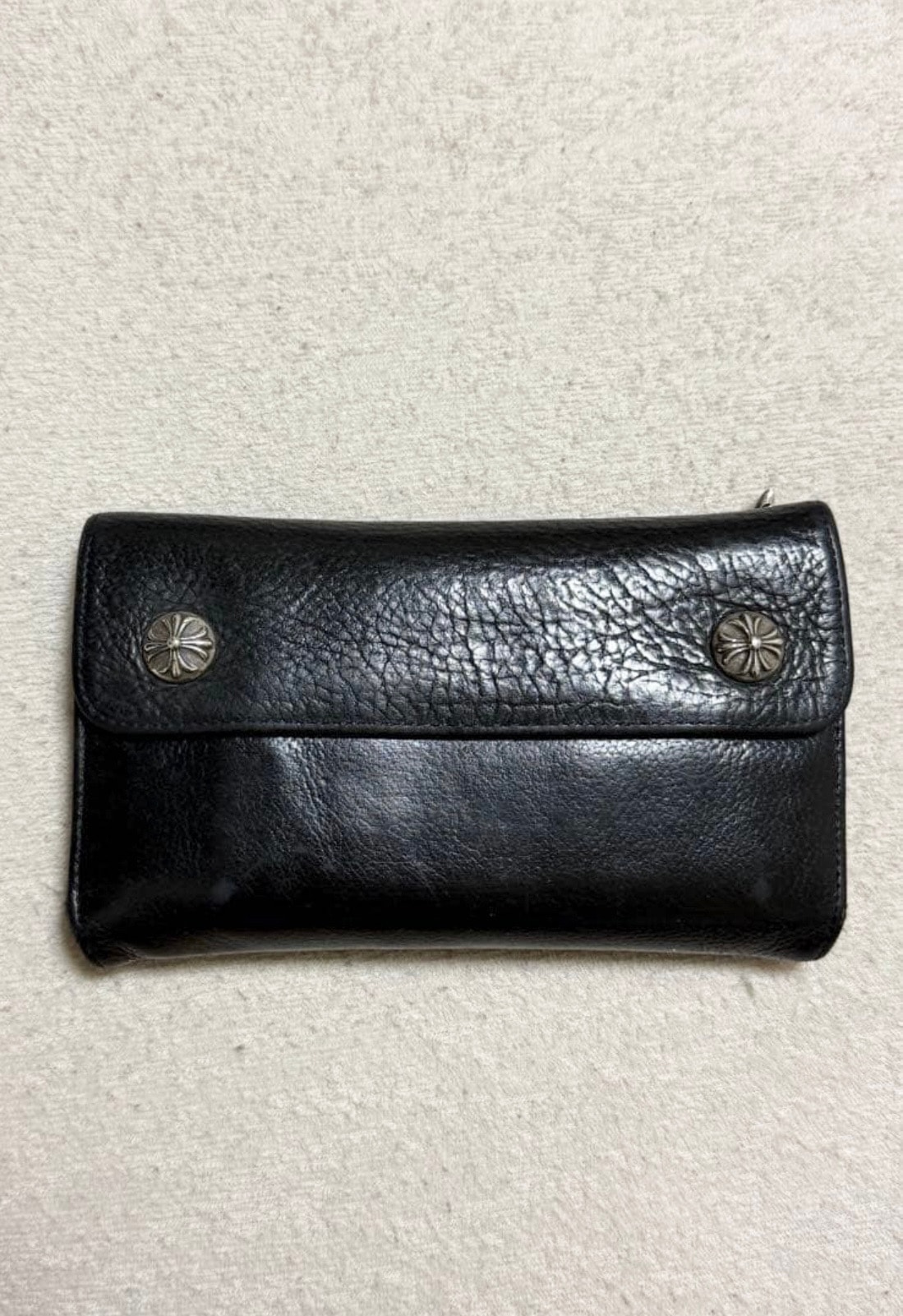 正規品 クロムハーツ WAVE  Chrome Hearts Wave ウェーブ ロングウォレット 財布