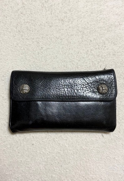 正規品 クロムハーツ WAVE Chrome Hearts Wave ウェーブ ロングウォレット 財布