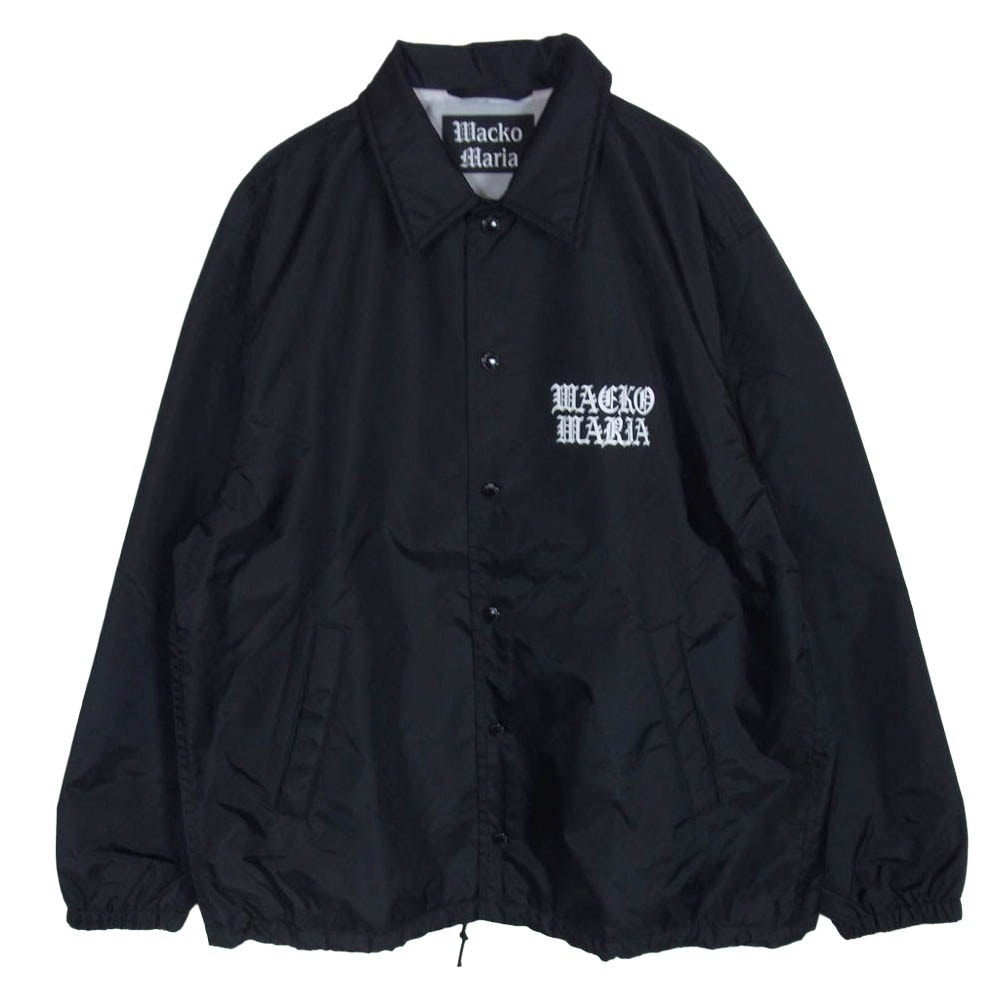 WACKO MARIA ワコマリア ロゴ コーチ ジャケット ブルゾン ブラック系 L【中古】