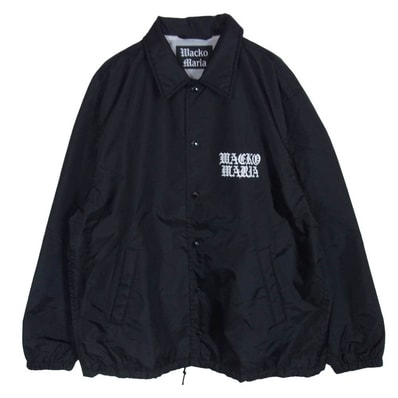 WACKO MARIA ワコマリア ロゴ コーチ ジャケット ブルゾン ブラック系 L【中古】