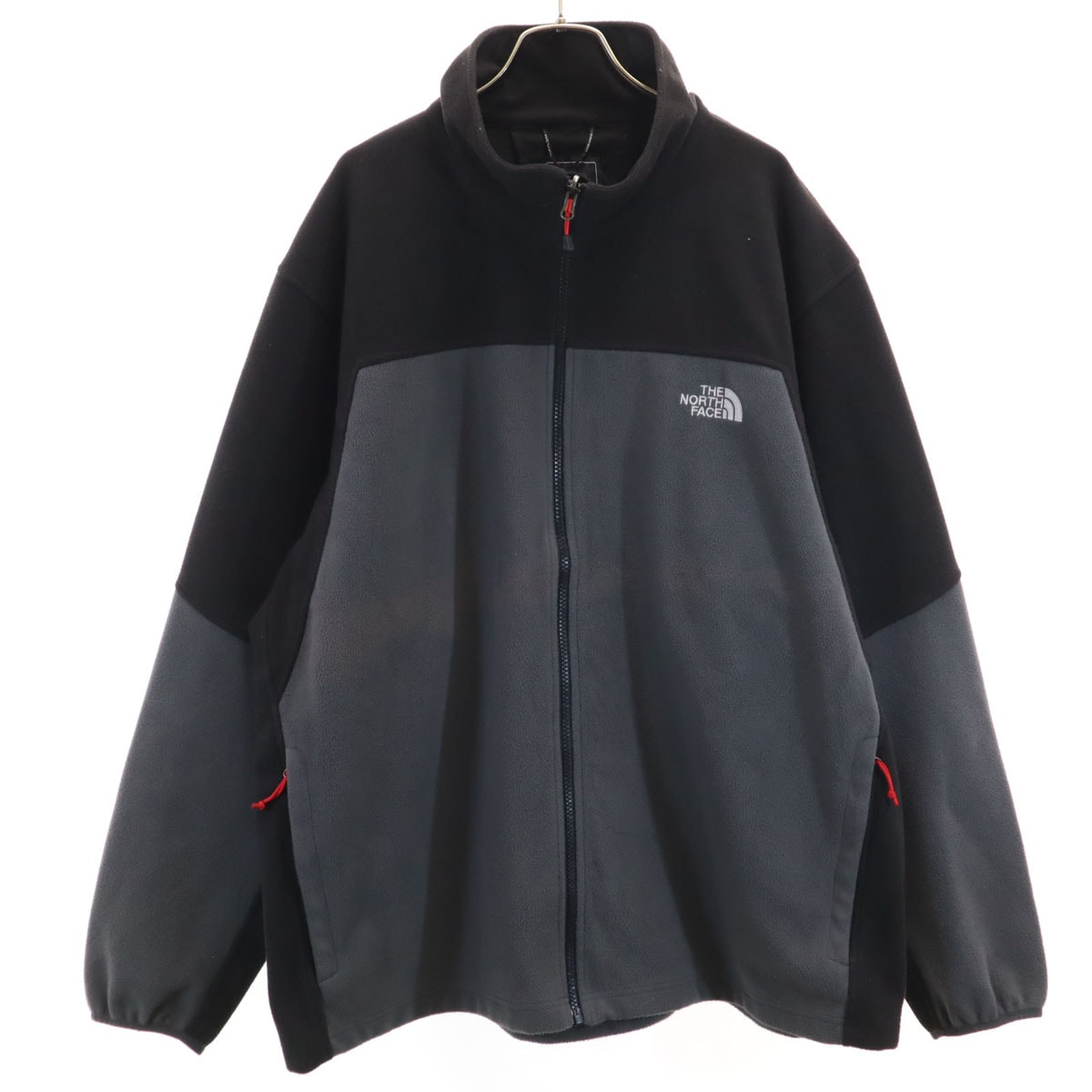 THE NORTH FACE ノースフェイス 長袖 フリースジャケット XXL チャコールグレー ANKE アウトドア ビッグサイズ
