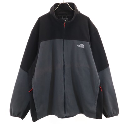 THE NORTH FACE ノースフェイス 長袖 フリースジャケット XXL チャコールグレー ANKE アウトドア ビッグサイズ