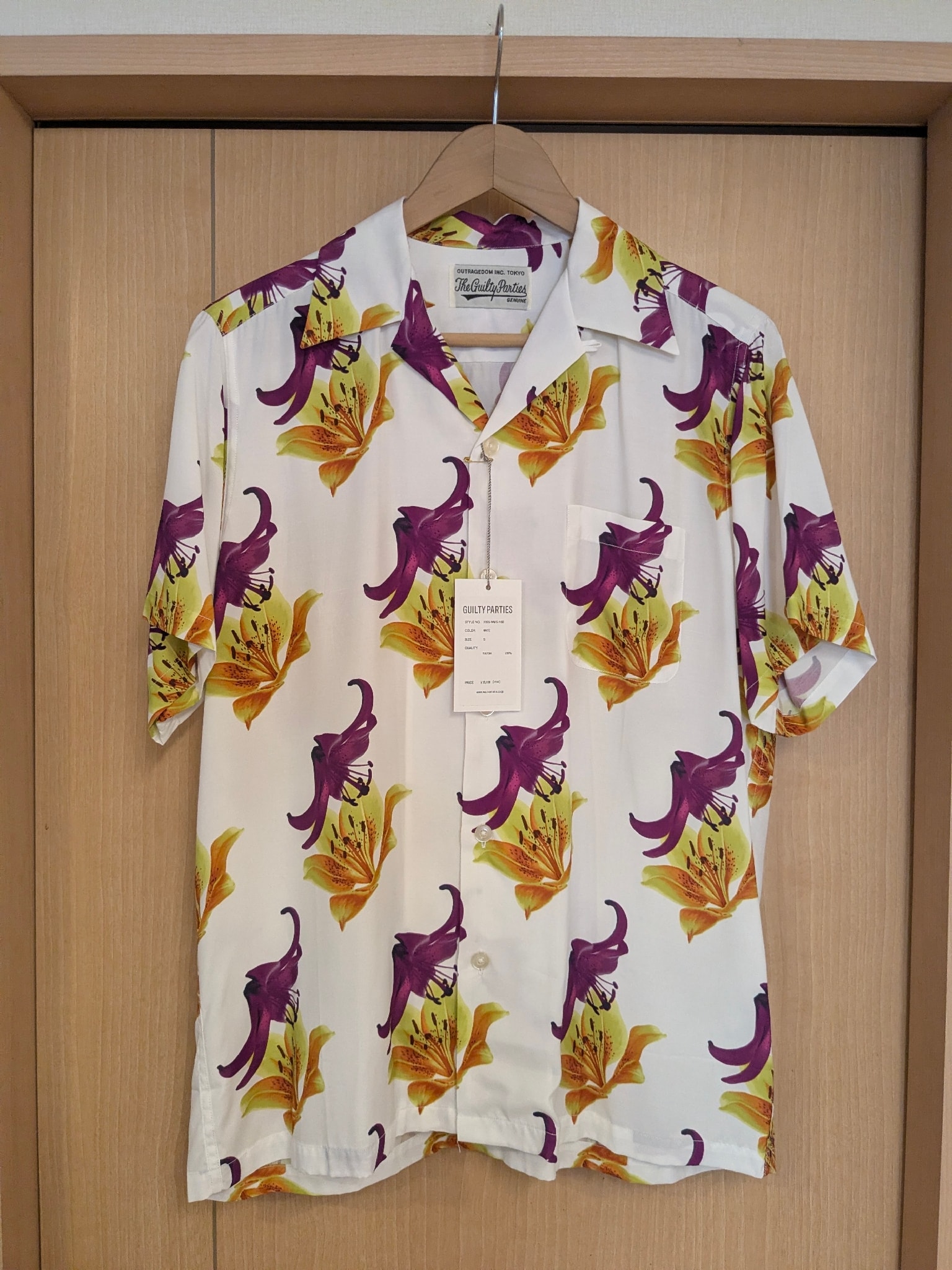 wacko maria HAWAIIAN SHIRT 百合柄 ワコマリア