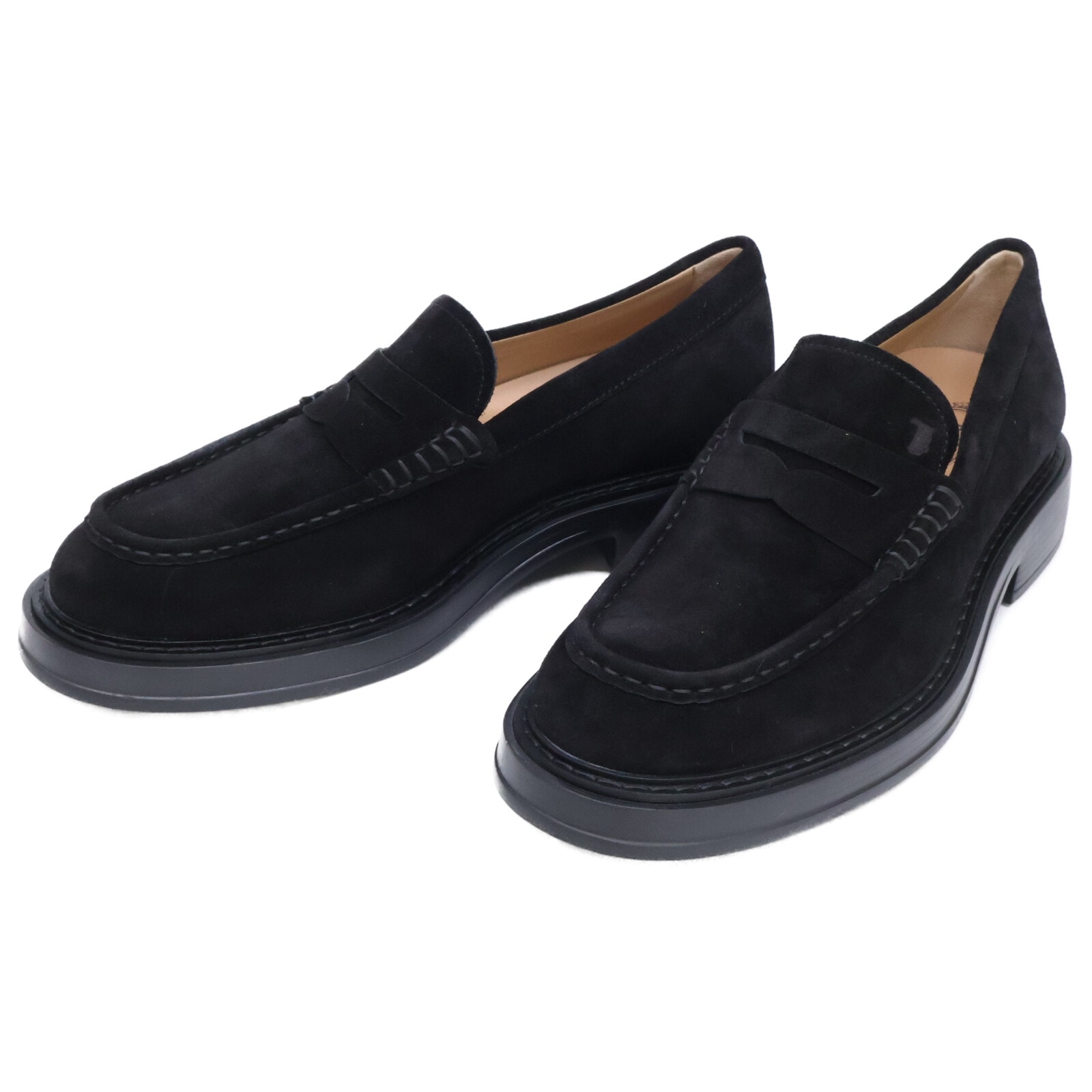トッズ FOR RON HERMAN ロンハーマン別注 【新品同様】MOCASSINO EXTRALIGHT スエード コインローファー 7