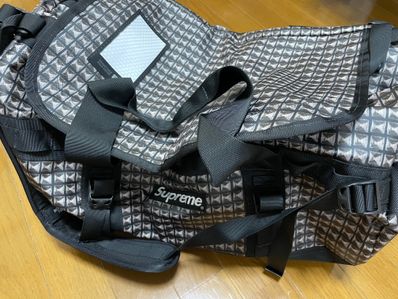 Supreme x The North Face Studded Small Base Camp Duffle Bag. 42L. "Black"