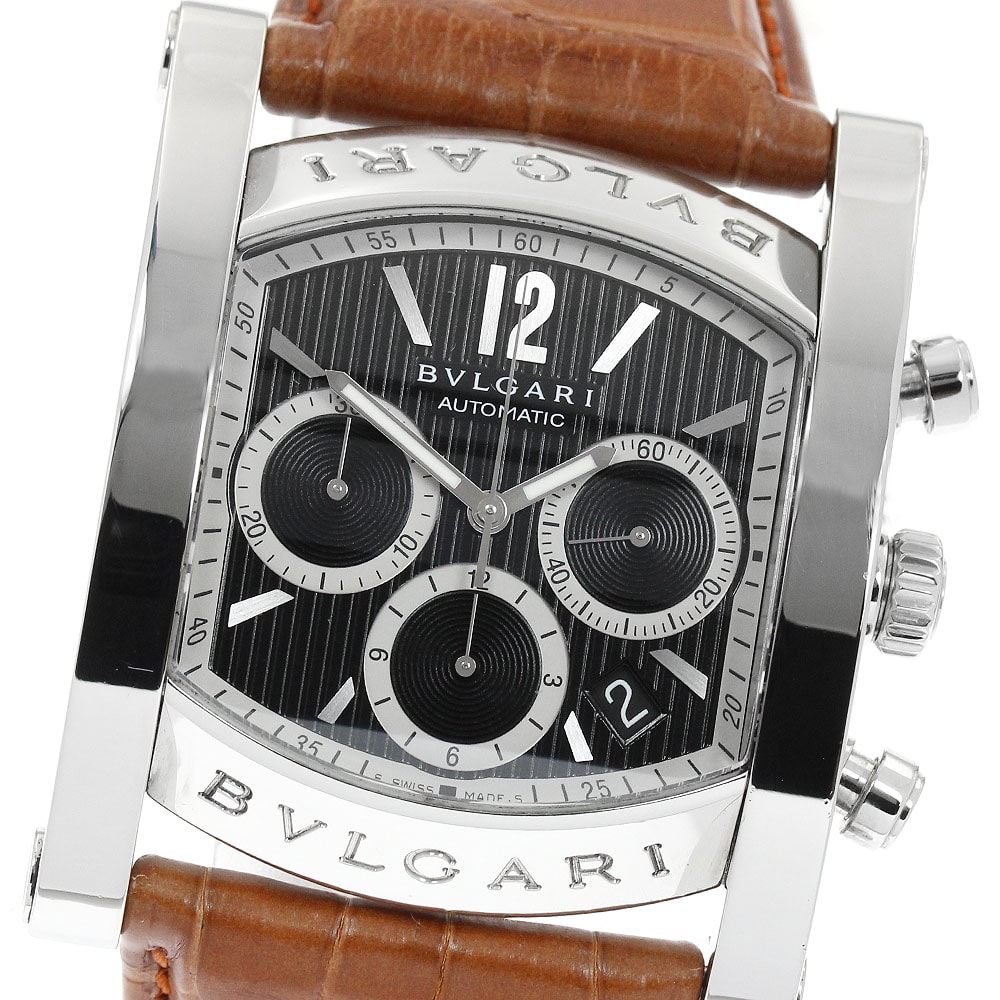 ☆良品 ブルガリ アショーマ AA48SCH メンズ 【中古】