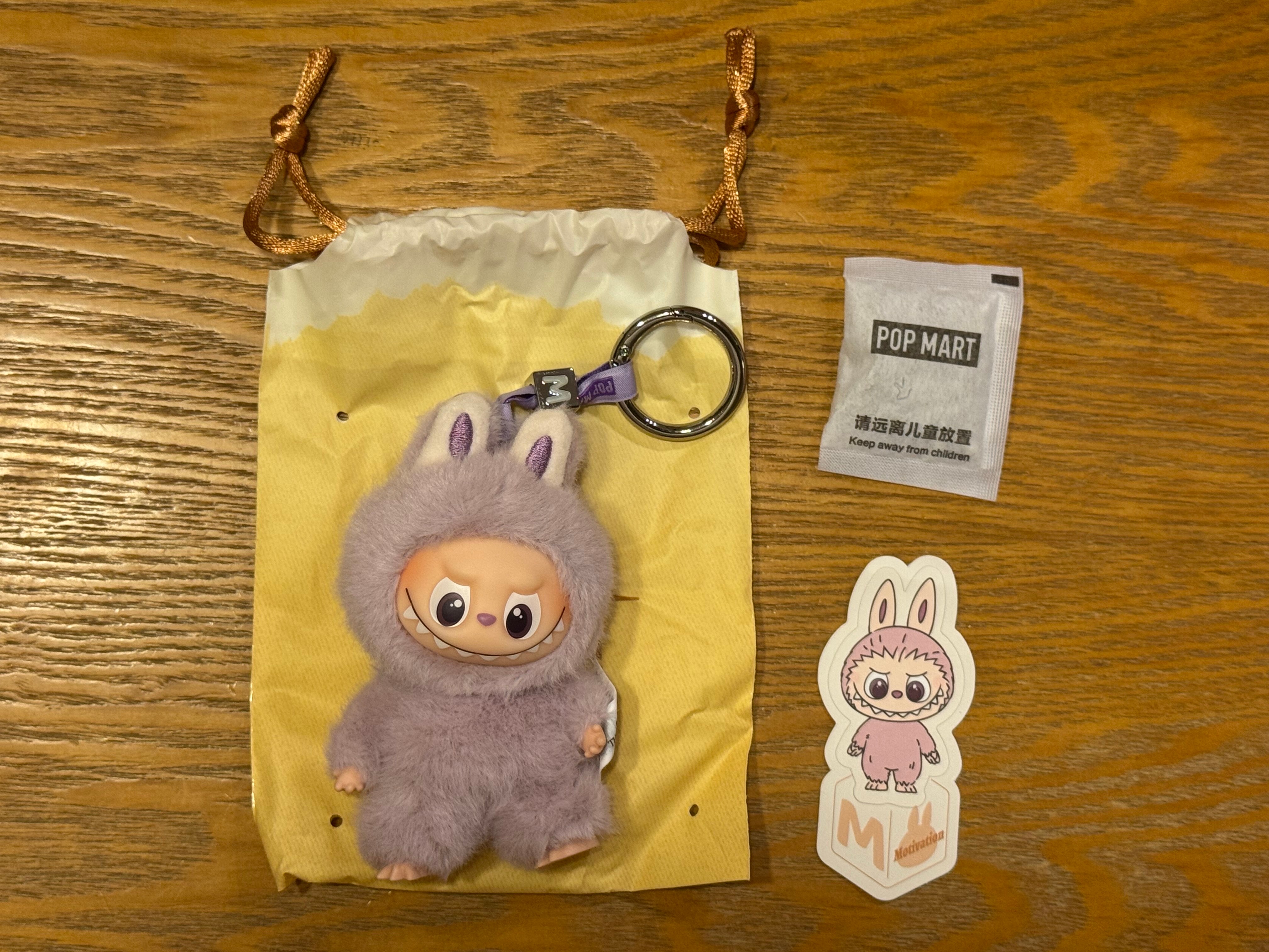 POP MART THE MONSTERS (LABUBU) Pin for Love Series-Vinyl Plush Pendant (A-M) M