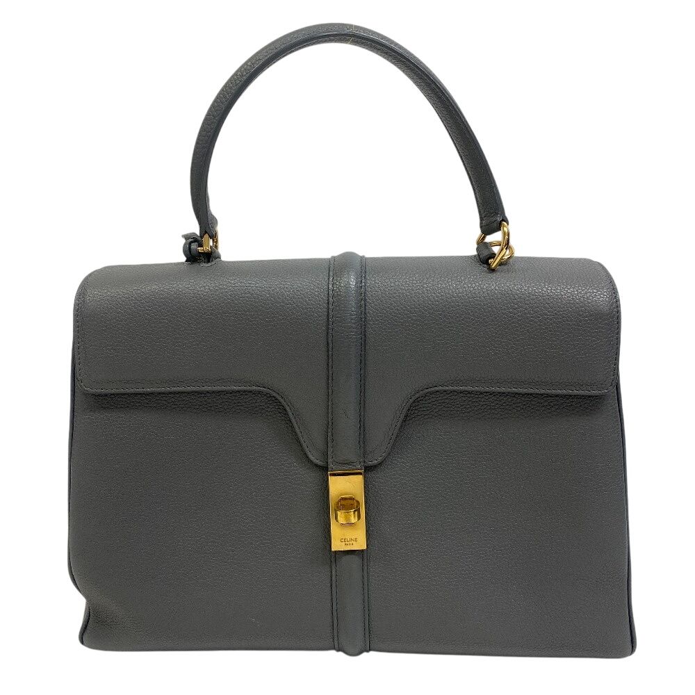 セリーヌ CELINE ハンドバッグ 16セーズ ミディアム 2WAY グレー