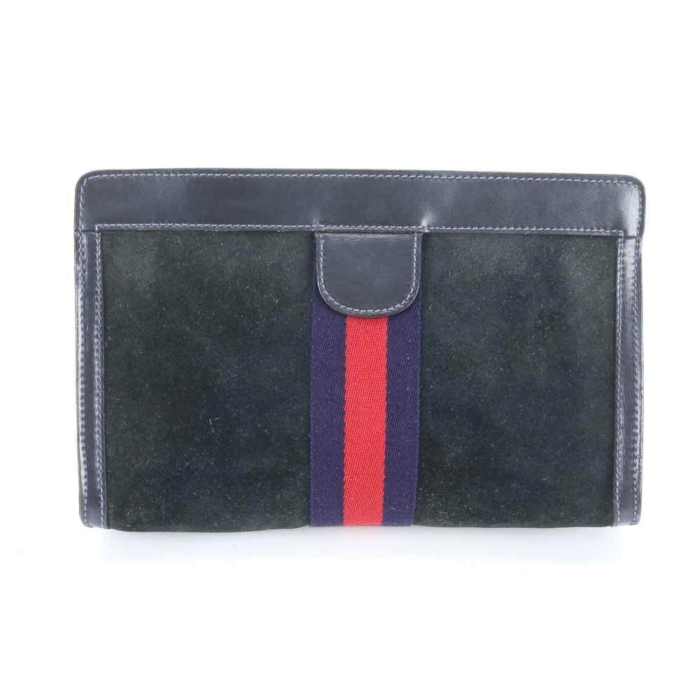 ■美品 グッチ シェリー ラインセカンドバッグ レザー