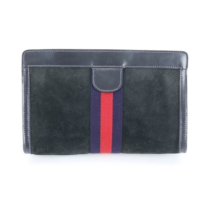 ■美品 グッチ シェリー ラインセカンドバッグ レザー