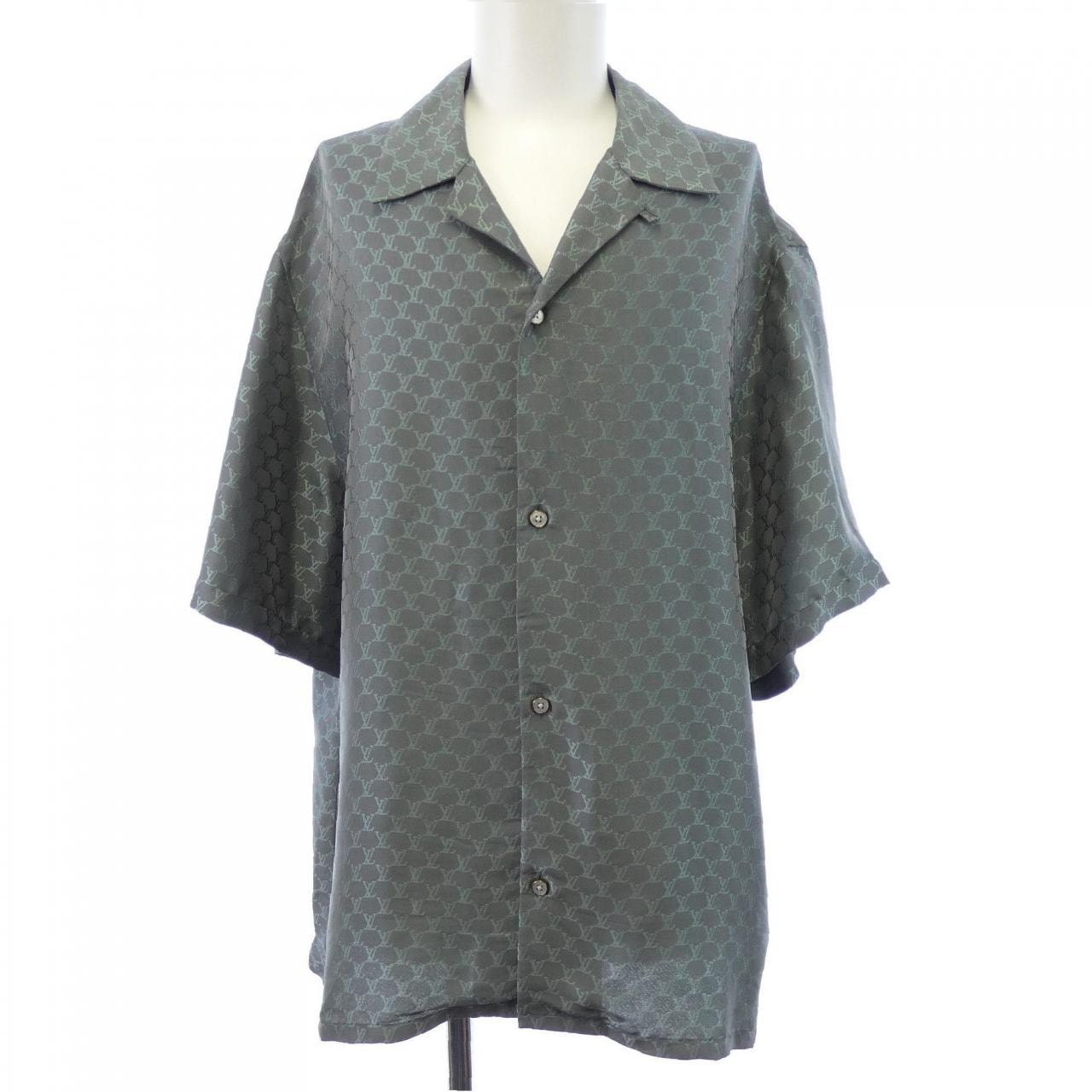 ルイヴィトン LOUIS VUITTON ショートスリーブジャガードシルクプレンドシャツ HRS30WKSY S/Sシャツ