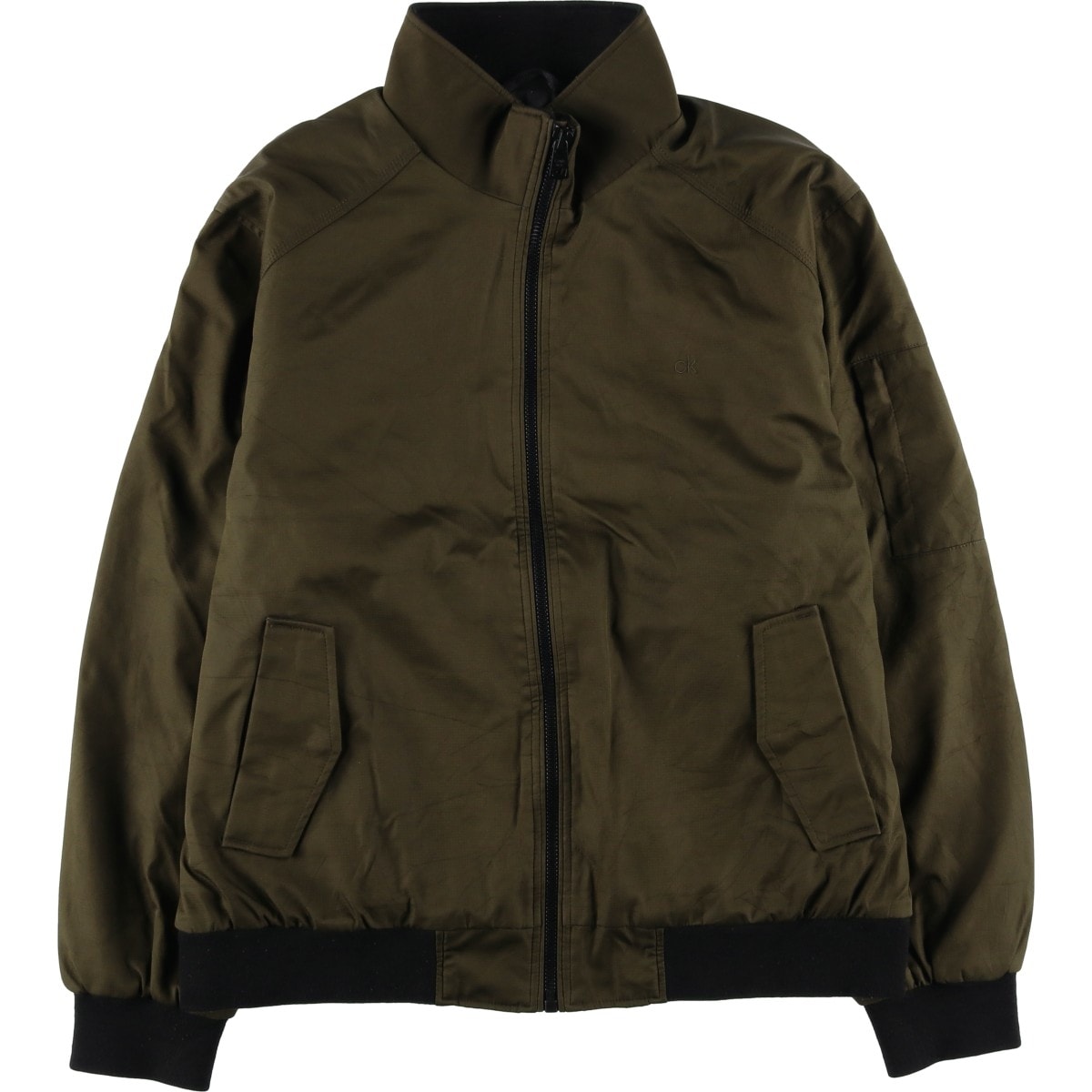 古着 カルバンクライン Calvin klein リップストップ 中綿ジャケット パファージャケット メンズL相当/eaa598506