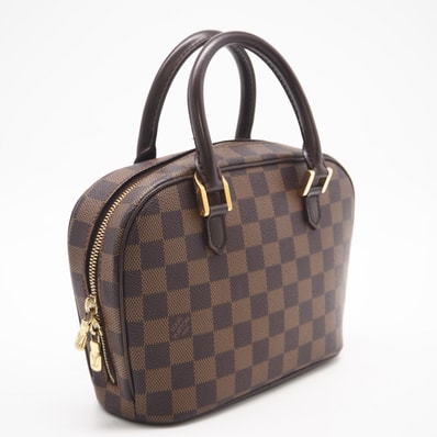 LOUIS VUITTON ルイ・ヴィトン ダミエ サリアミニ N51286 ハンドバッグ ブラウン コーティングキャンバス レザー レディース