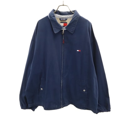 TOMMY HILFIGER トミーヒルフィガー 90s オールド フラッグタグ ブルゾン XL ネイビー スイングトップ ジャケット