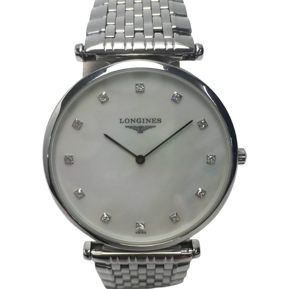 LONGINES ロンジン ラ グランクラシック ドゥ ロンジン 12Pダイヤ L4.755.4.58.6 クォーツ メンズ 腕時計