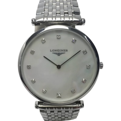 LONGINES ロンジン ラ グランクラシック ドゥ ロンジン 12Pダイヤ L4.755.4.58.6 クォーツ メンズ 腕時計