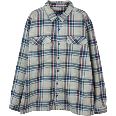 古着 パタゴニア Patagonia ORGANIC COTTON オーガニックコットン 53947FA14 ロングスリーブフィヨルド 長袖 フランネルチェックシャツ メンズL相当/eaa672829