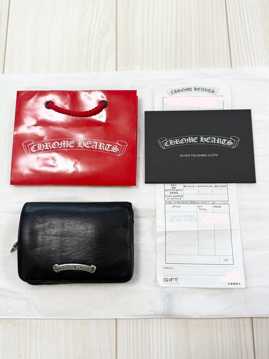 値下げ交渉可能 / 正規品!CHROME HEARTS クロムハーツ JOEY ジョーイウォレット 財布