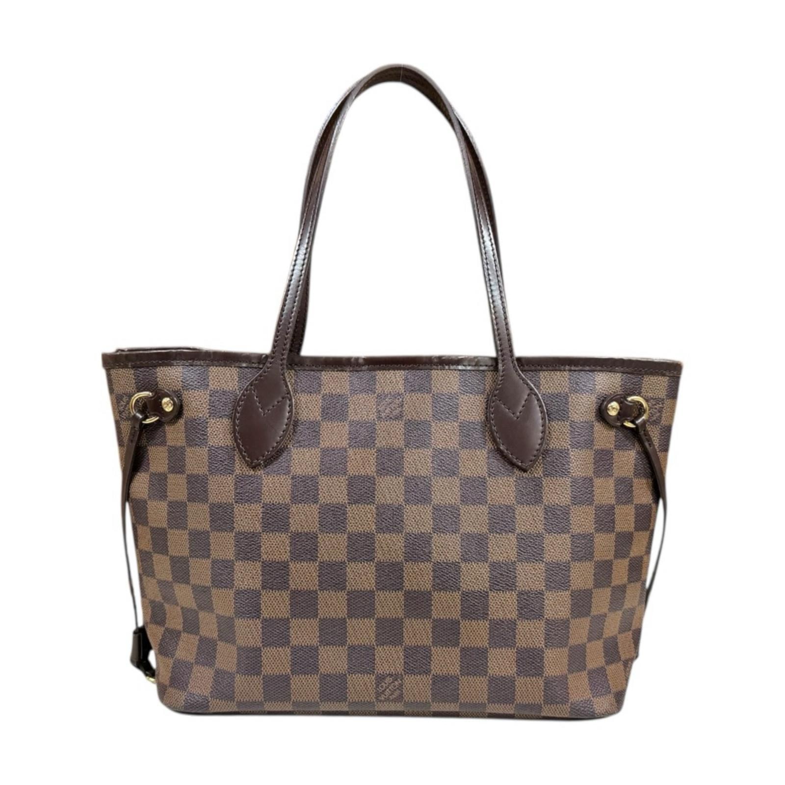 ルイヴィトン ネヴァーフルPM ダミエ トートバッグ ダミエキャンバス N51109 ブラウン レディース LOUIS VUITTON  中古