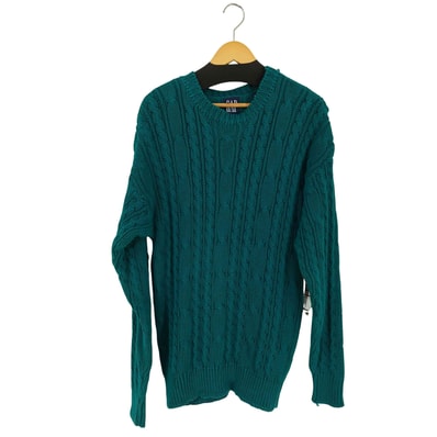 90s MADE IN HONGKONG OLD ラミーコットン ケーブルニット【1134257947296】