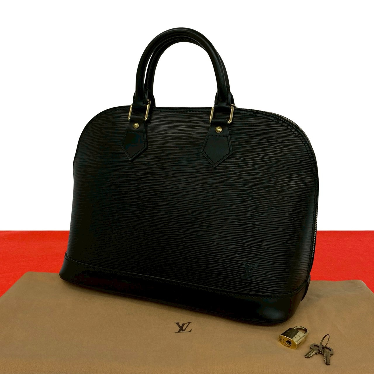 LOUIS VUITTON ルイヴィトン アルマ エピ レザー ハンドバッグ ブラック
 87143